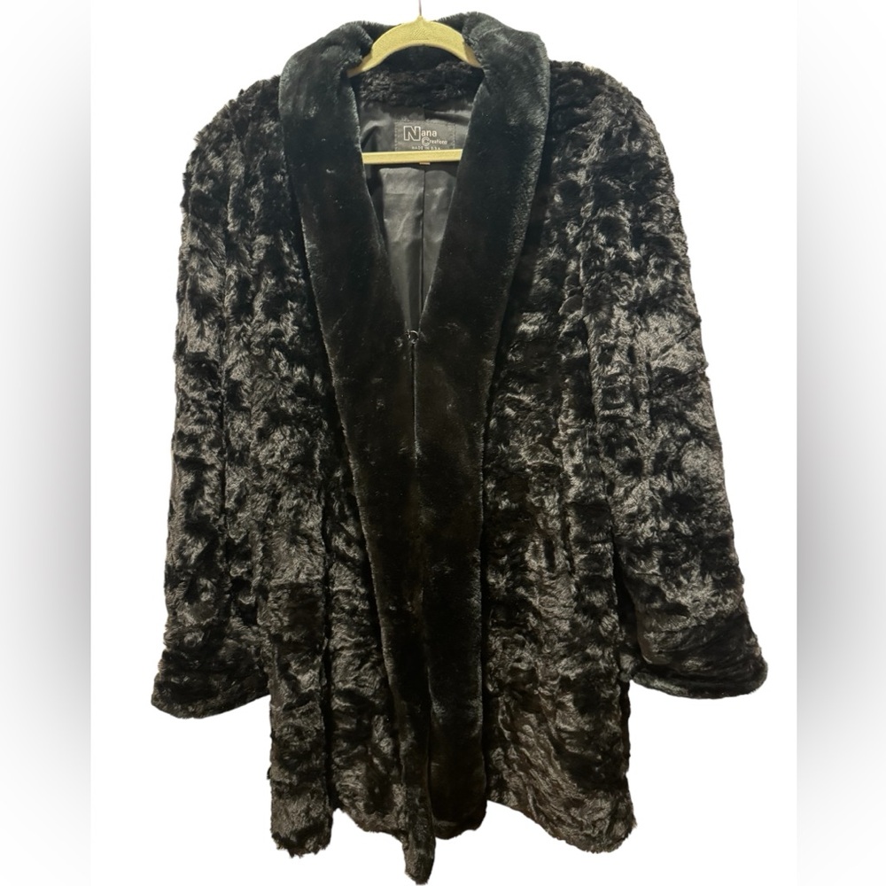 NANA CREATIONS Vintage Faux Fur Coat